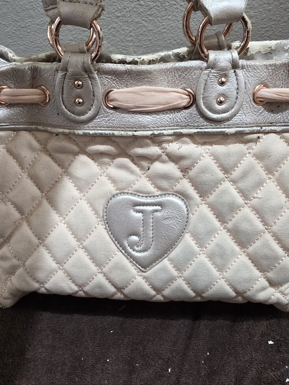 Vintage Juicy Couture Pink Sequin Tote Bag